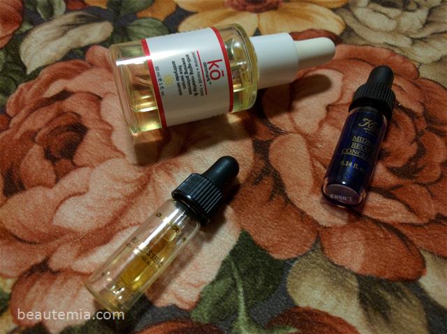 Goldfaden MD Fleuressence Native Botanical Cell Oil, kō Denmark Rosehip & Evening Primrose Face Serum & Kiehl’s Midnight Recovery Concentrate