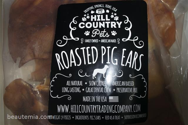 Hill Country Pets Roasted Natural Pig Ears, dental chew for dogs & healthy dog treats