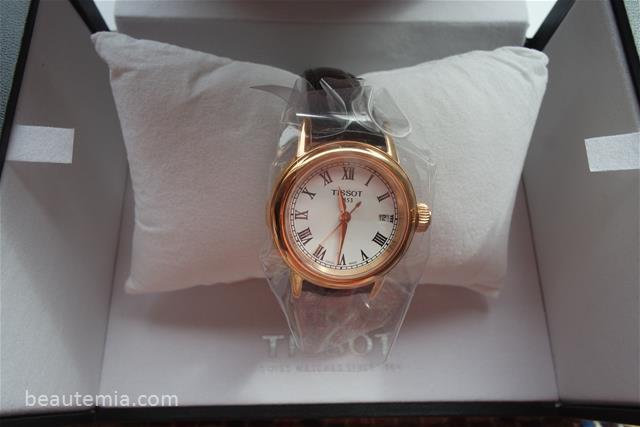 Tissot Women's Carson Leather Strap Watch Rose Gold 28mm, rose gold watch, Tissot watch, swatch watch, chanel watch & Tissot leather watch