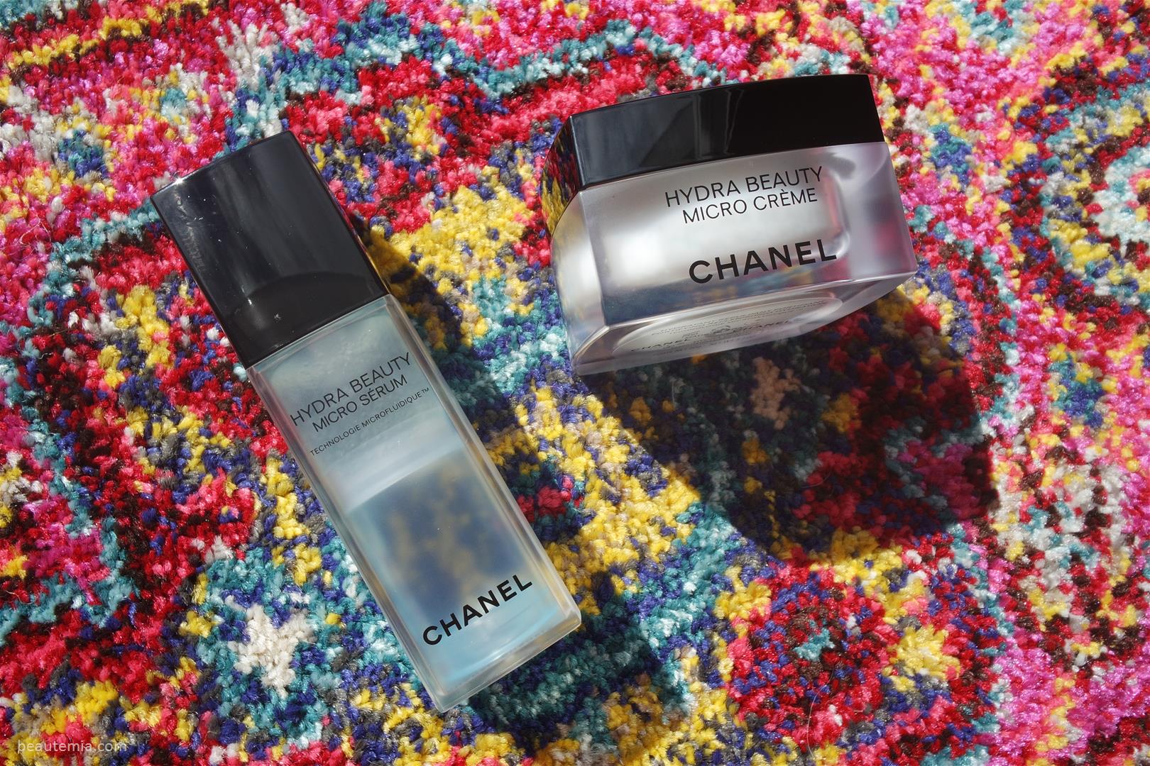 Chanel Hydra Beauty Micro Creme, Chanel Hydra Beauty Micro Serum, Chanel hydra beauty eye gel & Chanel hydra beauty mask